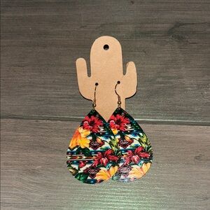 Floral Teardrop Earrings